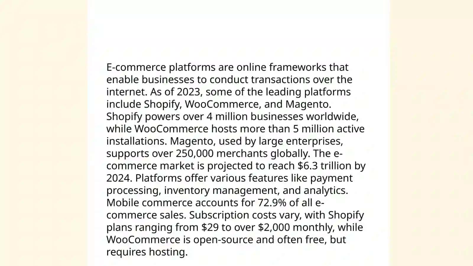 E-commerce Platforms 3