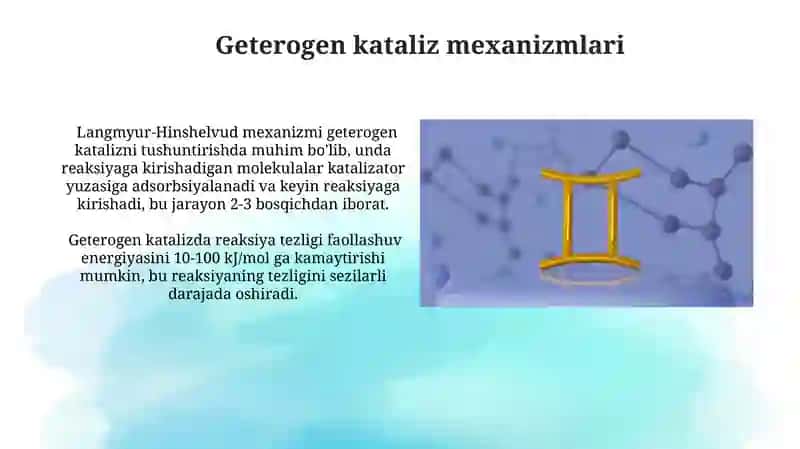 Kataliz va uning mexanizmlari 3