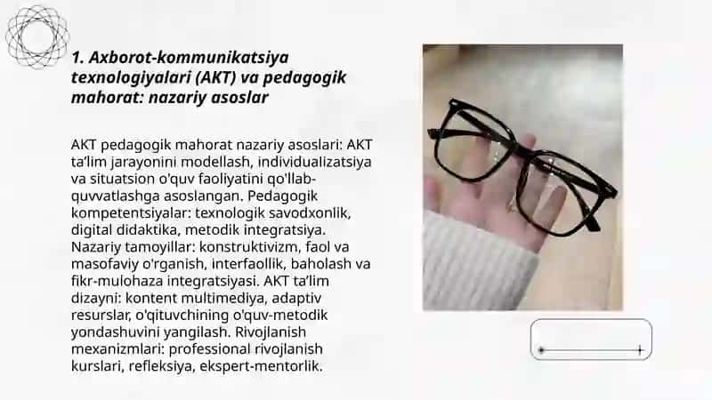 Axborot-kommunikatsiya texnologiyalari (AKT) va pedagogik mahorat: nazariy asoslar 3