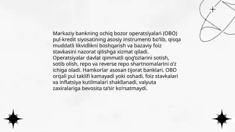 Markaziy bankning ochiq bozor operatsiyalari 3