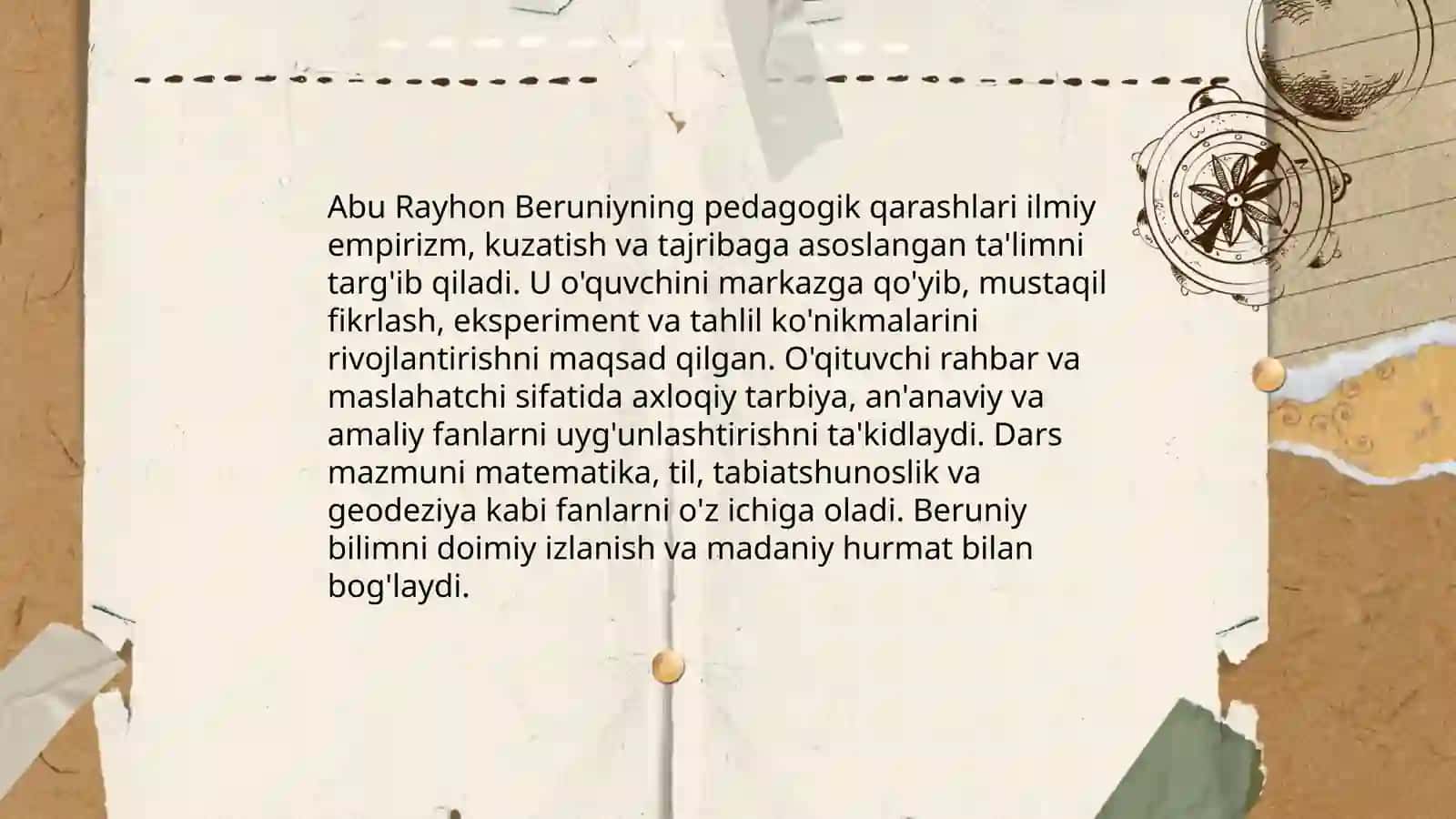 Abu Rayhon Beruniyning pedagogik qarashlari 3