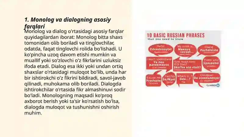 Monolog va dialog 3