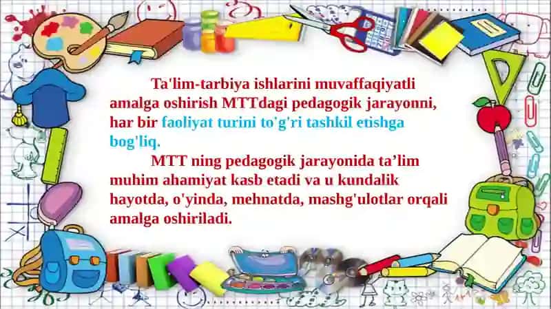 O‘quv faoliyatini tashkil etish 3