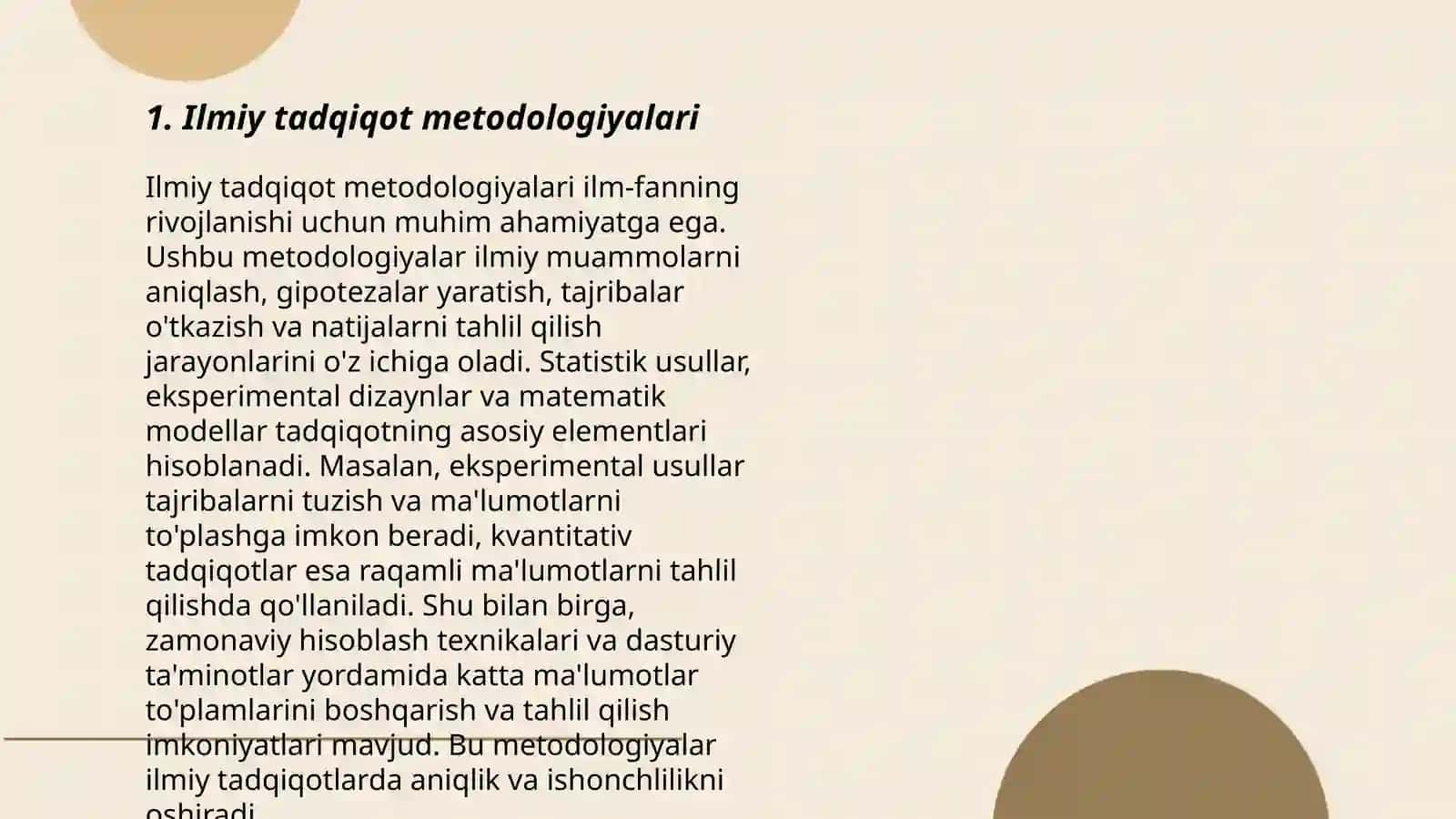 Ilmiy tadqiqot metodologiyalari 3