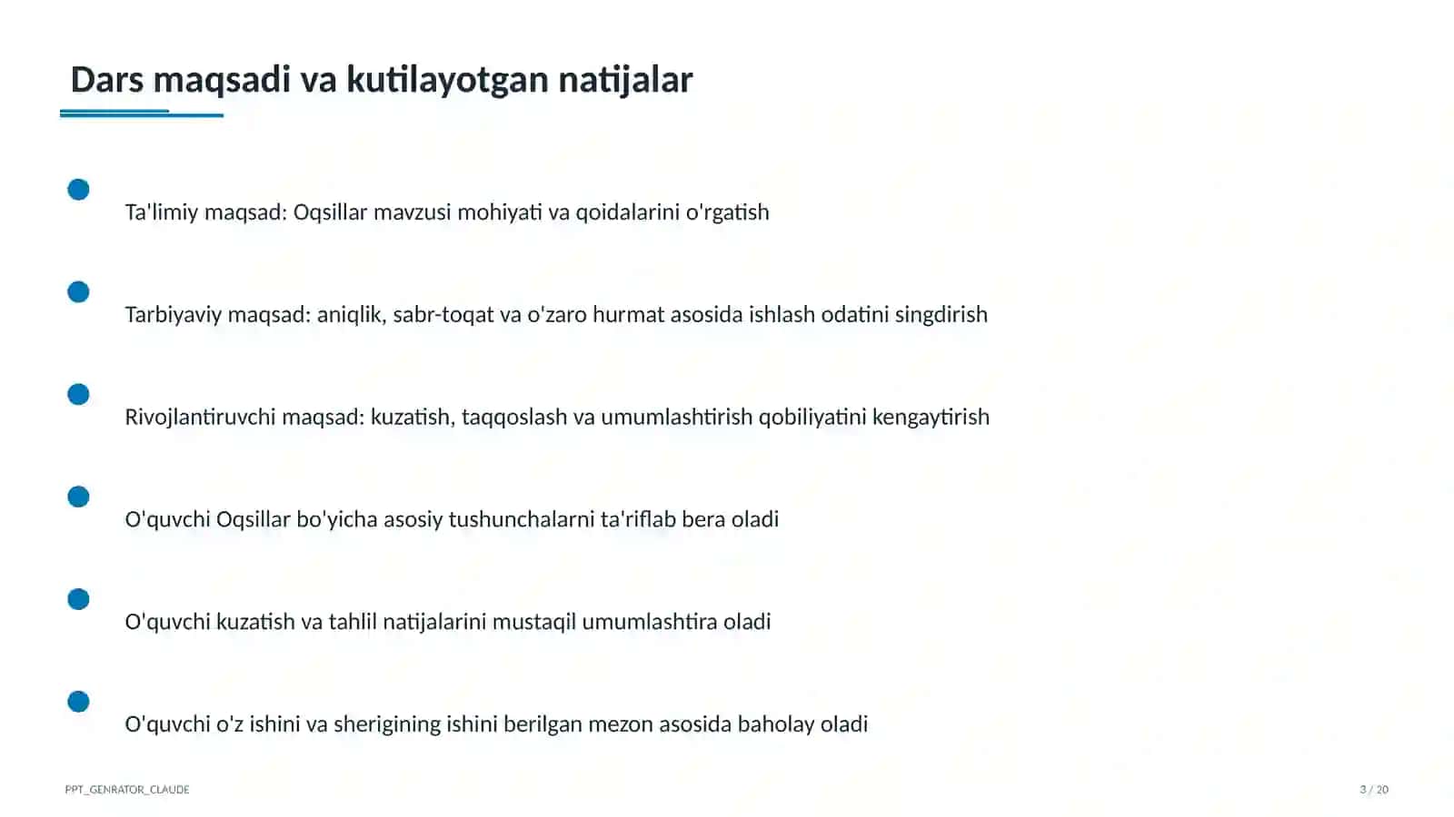 Oqsillar (11-sinf) 3