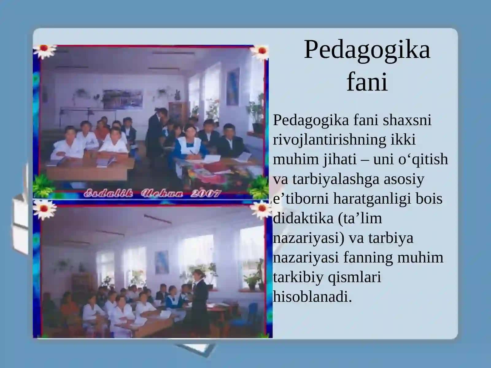 Pedagogika fanining predmeti va uning vazifalari 3