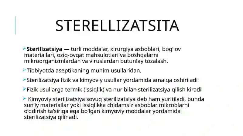 Tibbiyotda zamonaviy sterilizatsiya usullari 3