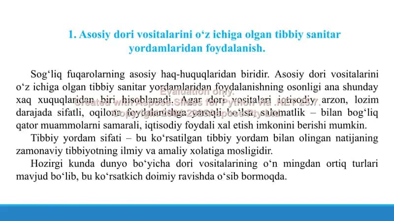5. Shifoxonada formulyar tizimini qo‘llanilishi. Taqdimot 11 bet. 3