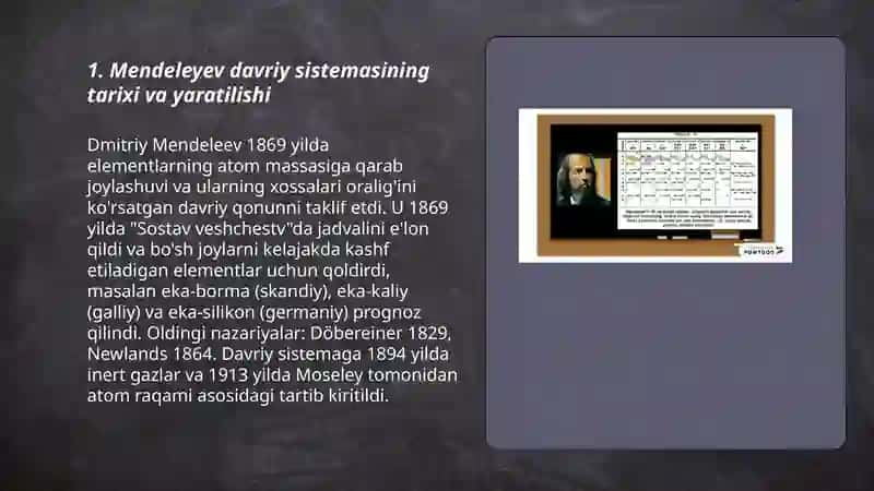 Mendeleyev davriy sistemasi 3