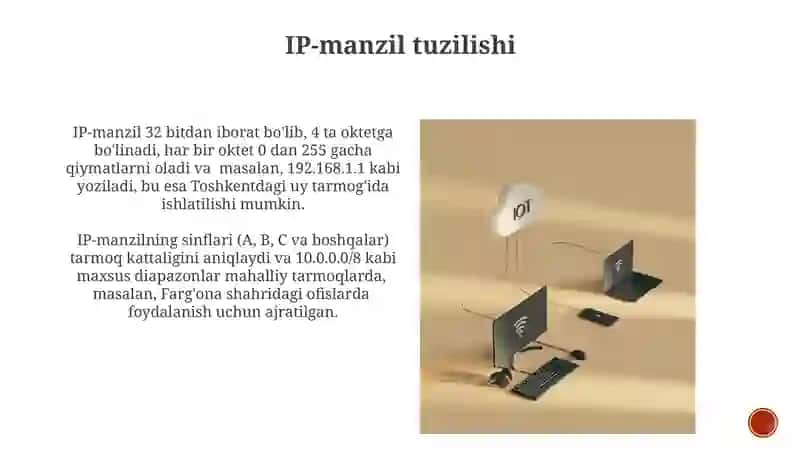 IP-manzillar va tarmoq interfeyslarini sozlash 3