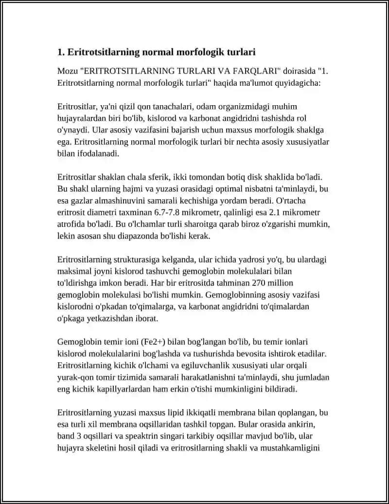 ERITROTSITLARNING TURLARI VA FARQLARI 3