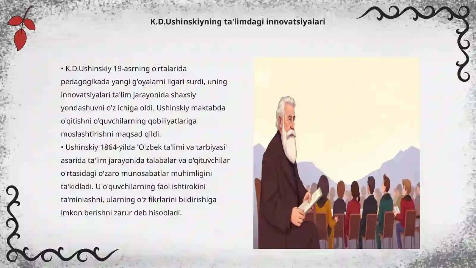 K.D.Ushinskiyning pedagogik g‘oyalari 3