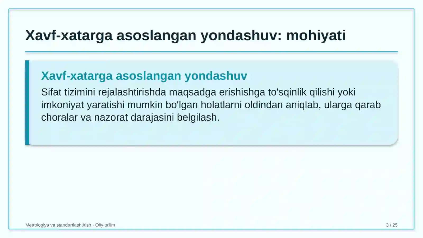 qoramolchilikda sifat menejmentida xavf xatarga asoslangan yondashuv 4641 3