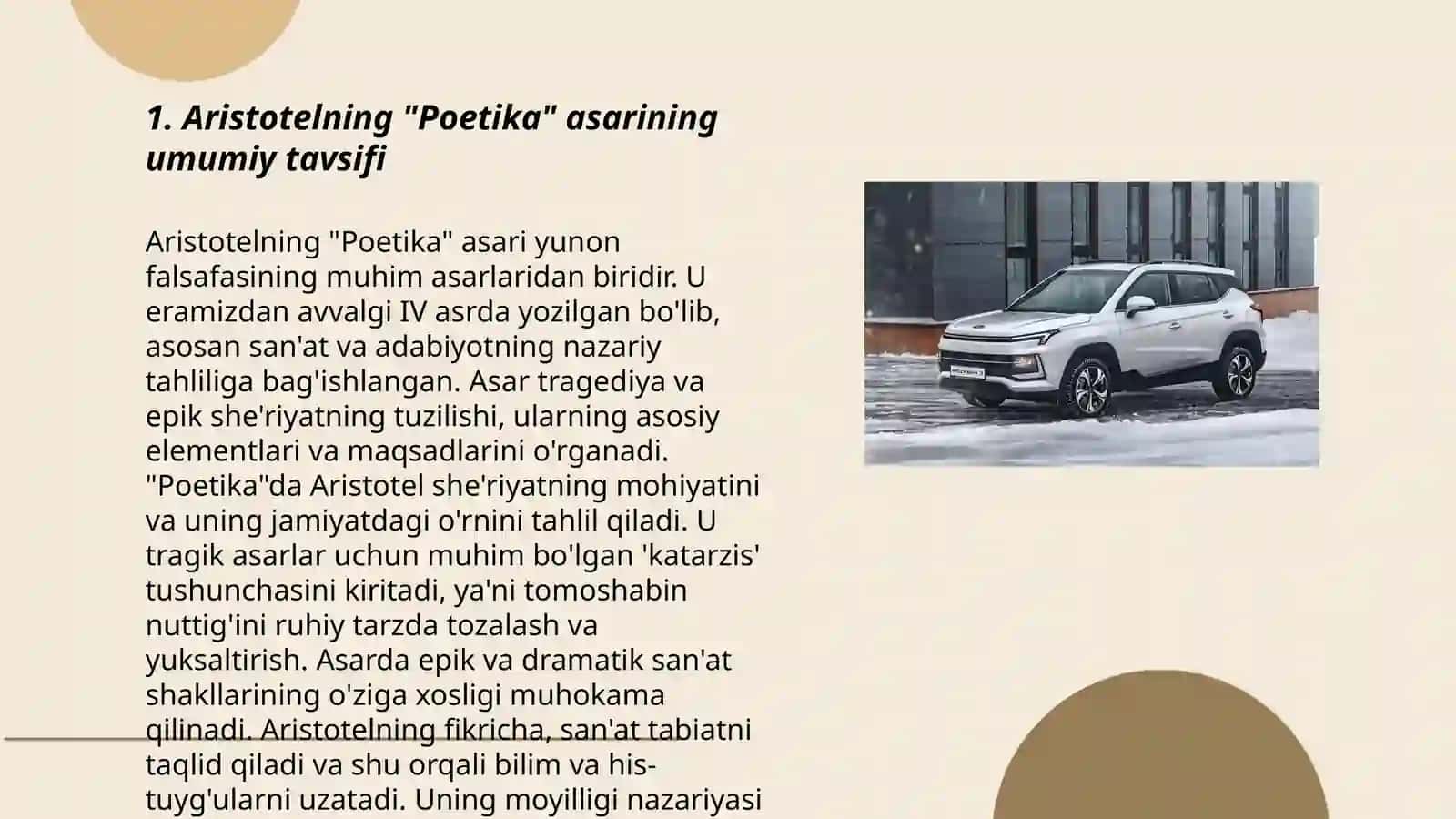 Aristotelning "Poetika" asari mazmun va mohiyati 3