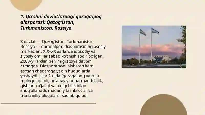 Qoraqalpog'istondan tashqaridagi qoraqalpoqlar to'g'risida ma'lumot 3