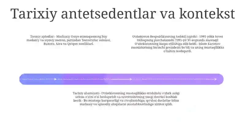 Mustaqil O'Zbekiston Respublikasining Tashkil Topishi Va Uning Tarixiy Ahamiyati 3