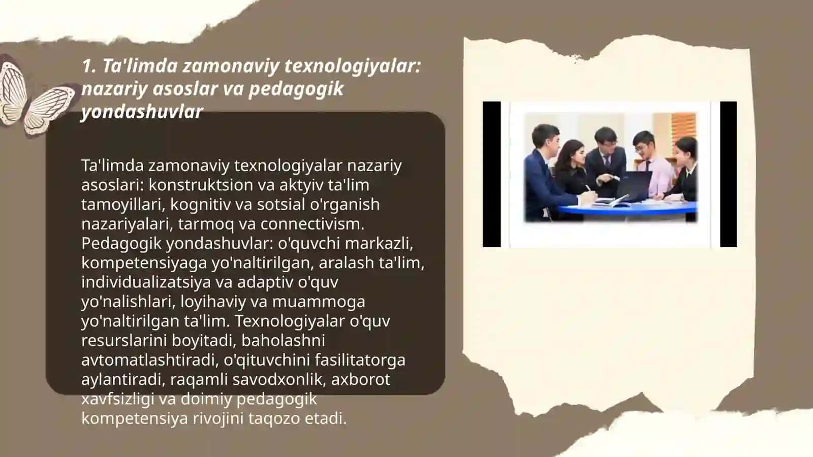 Talimda zamonaviy texnologiyasi ijtimoiy jarayonlar kasbiy talim mazmuni va texnalogiyasi 3