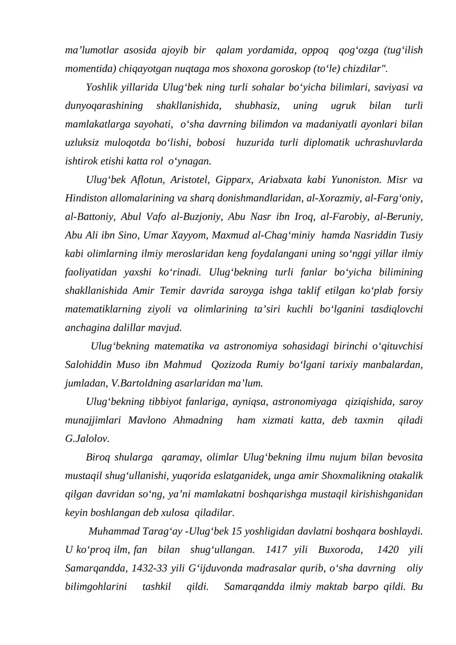Ulug‘bekning samarqanddagi ilmiy maktabi va akademiyasi 3