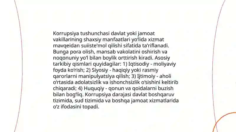 Korrupsiyaning mohiyati va uning oqibatlari 3