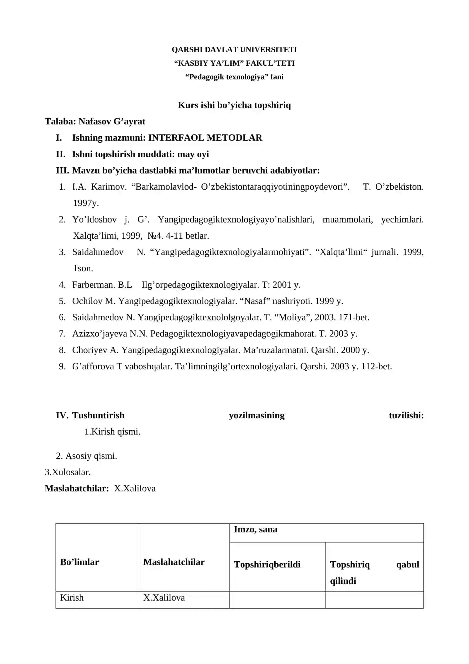 INTERFAOL METODLAR 3