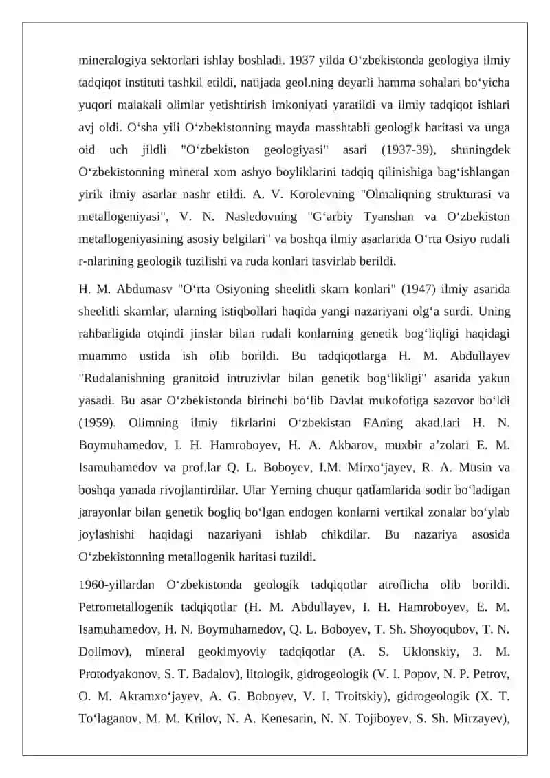 Toshkent viloyati Quyi CHirchiq tumani muhandis geologik sharoitini o’rganish 3