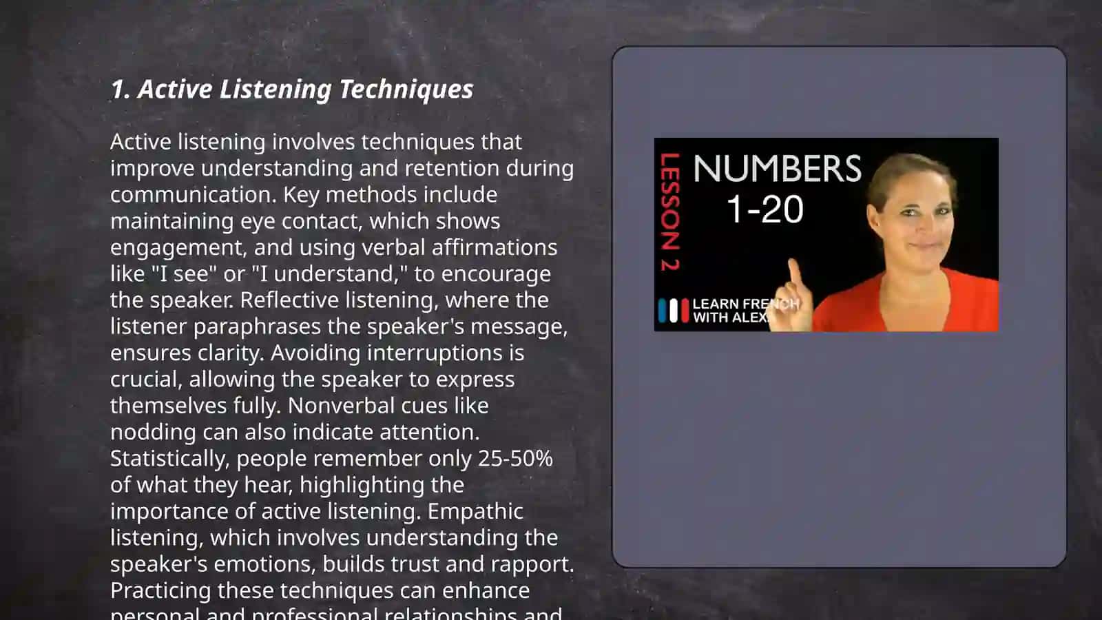 Learn to listen 3