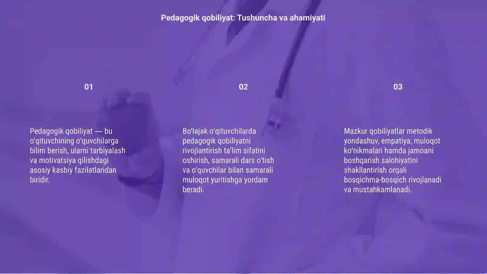 Bo'lajak oʻqituvchilarning pedagogik qobiliyatini rivojlantirish 3