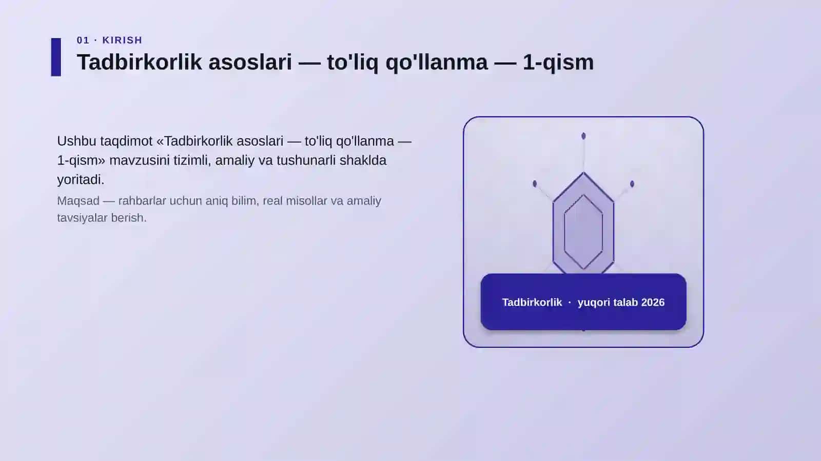Tadbirkorlik asoslari — to'liq qo'llanma — 1-qism 3