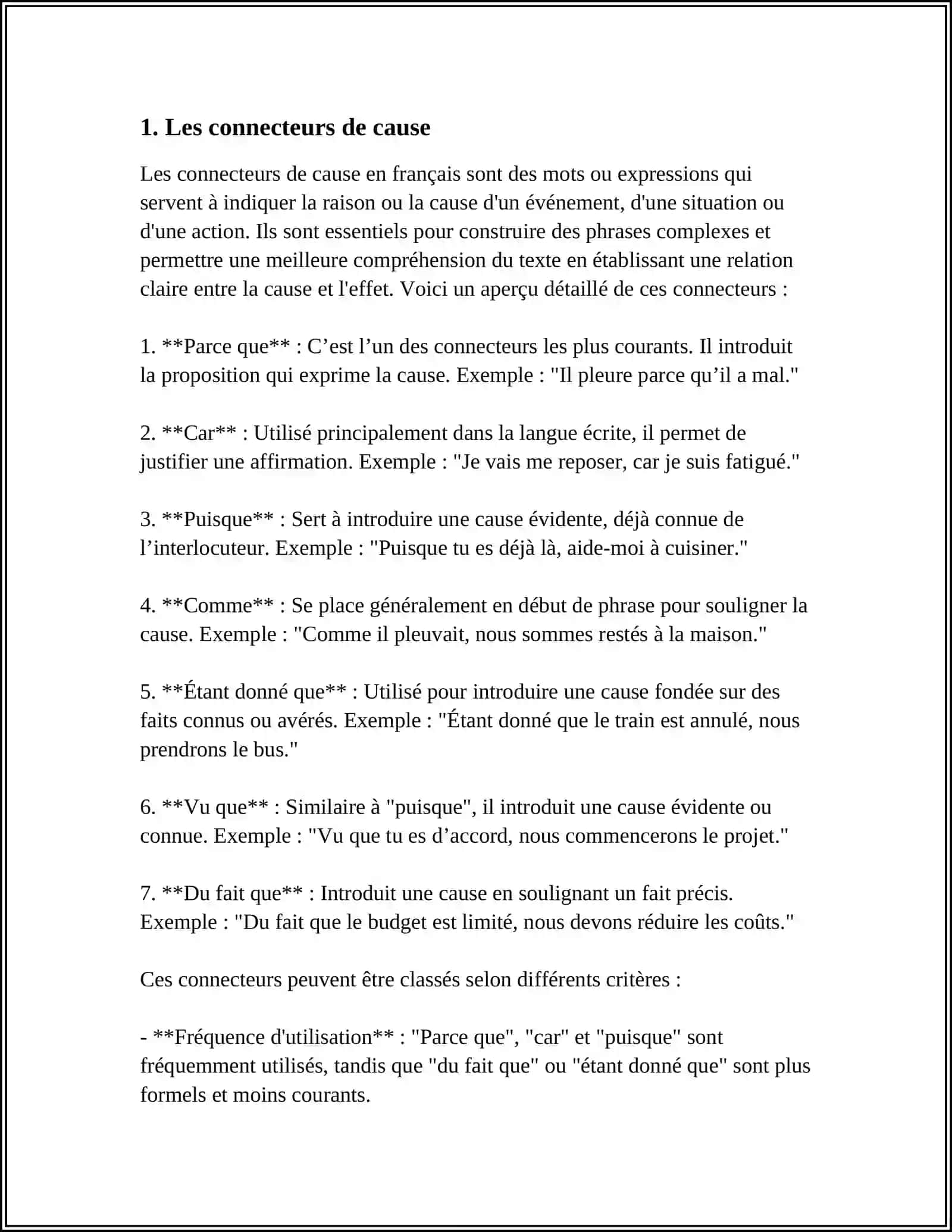LES CONNECTEURS LOGIQUES 3