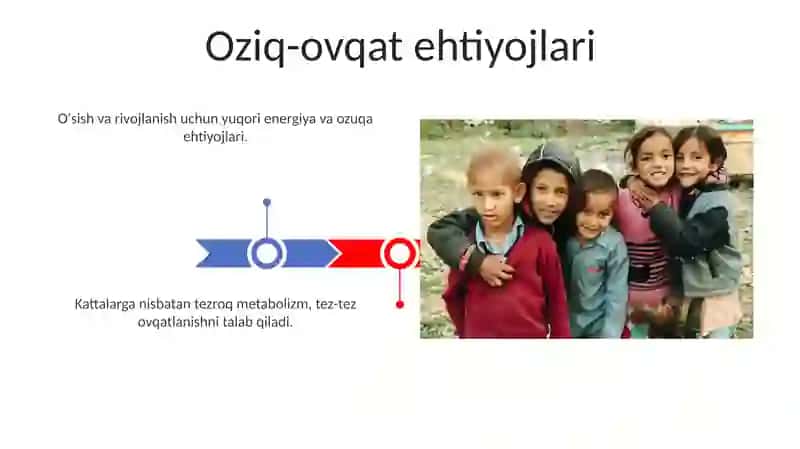 Bolalar organizimda modda va energiya almashinuvi 3