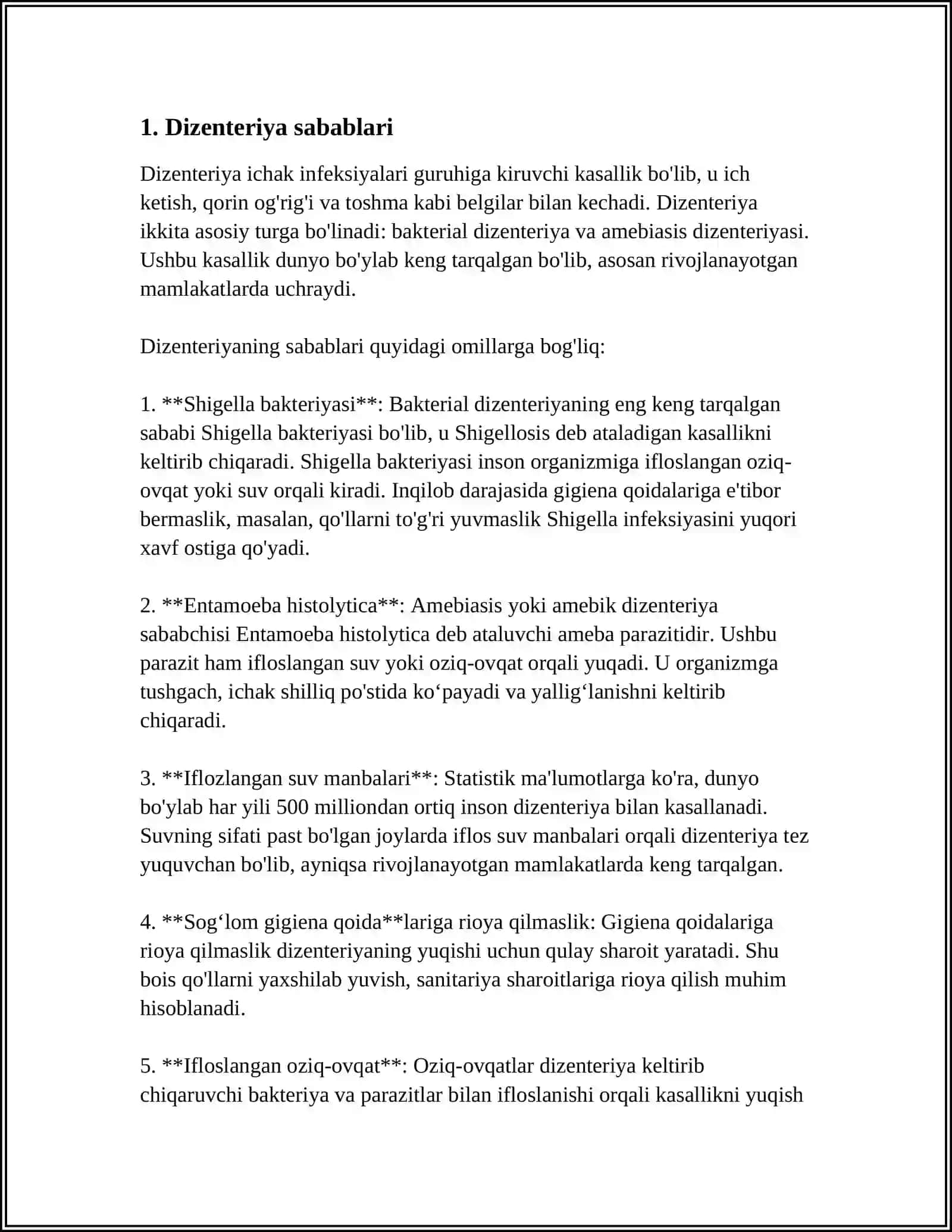Dizenteriya sabablari 3