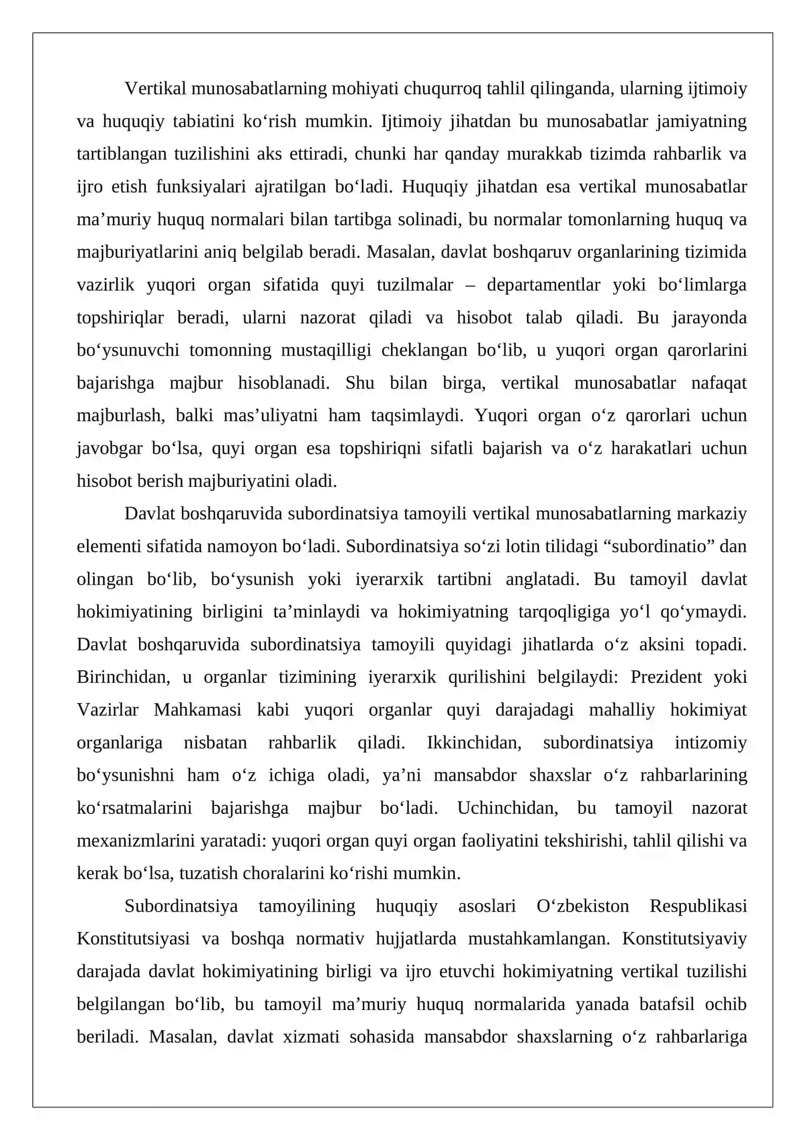 Davlat boshqaruvida vertikal munosabatlarning o‘ziga xos xususiyatlari 3