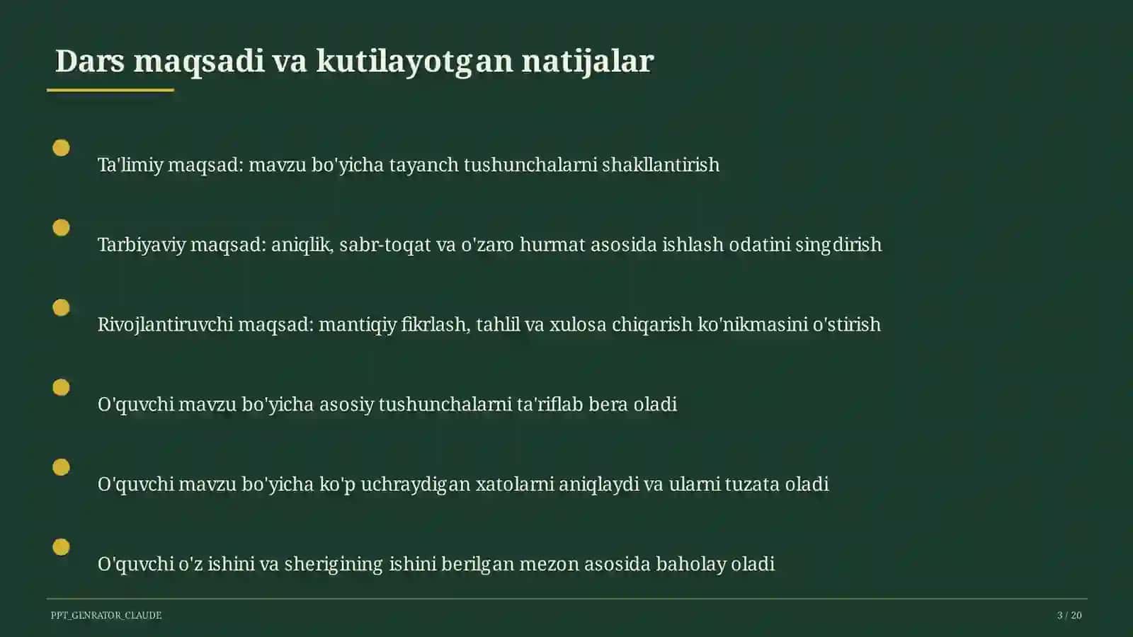 Foizlar va foizga doir masalalar (5-sinf) 3