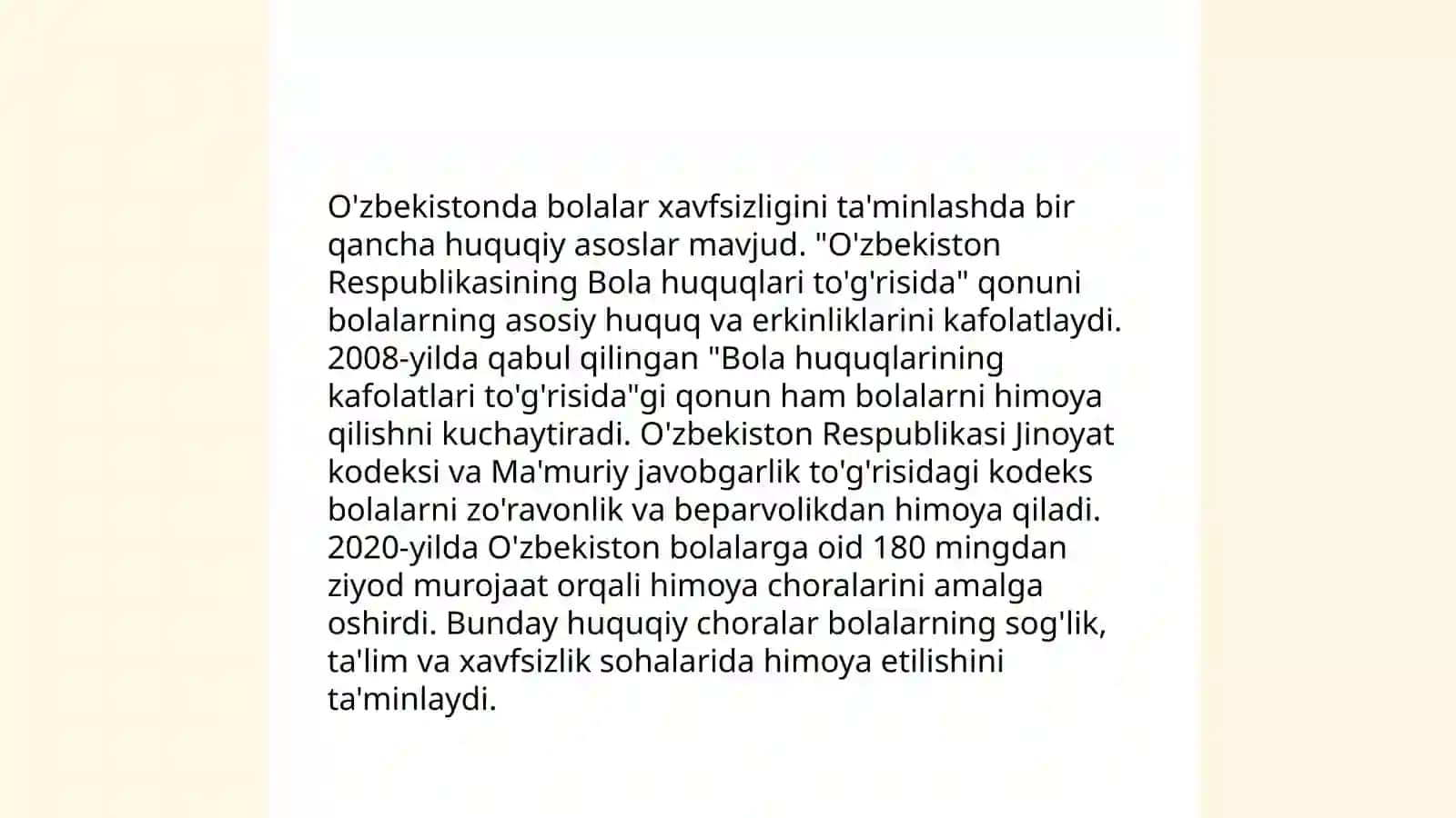 Bolalar xavfsizligini ijtimoiy qoʻllab-quvvatlash tizimilarini oʻrganish 3