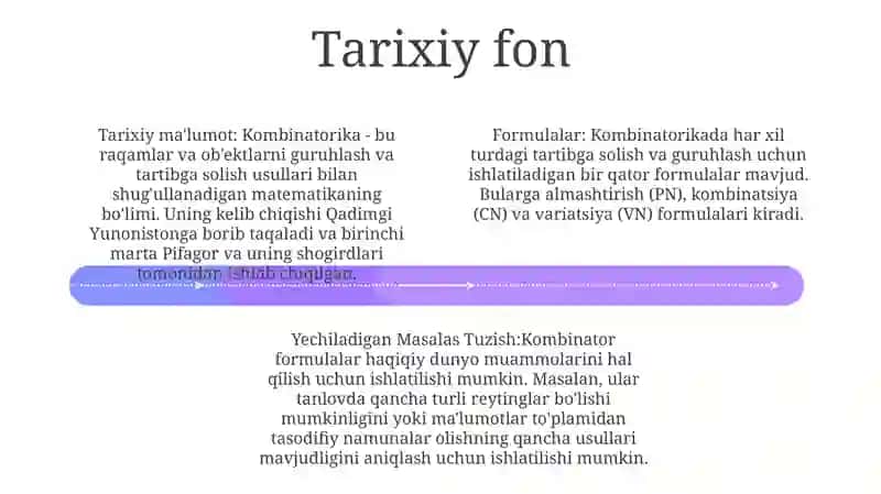 Kombinatorika Mavzusidagi Formulalar Yechiladigan Masalalar Tuzish 3