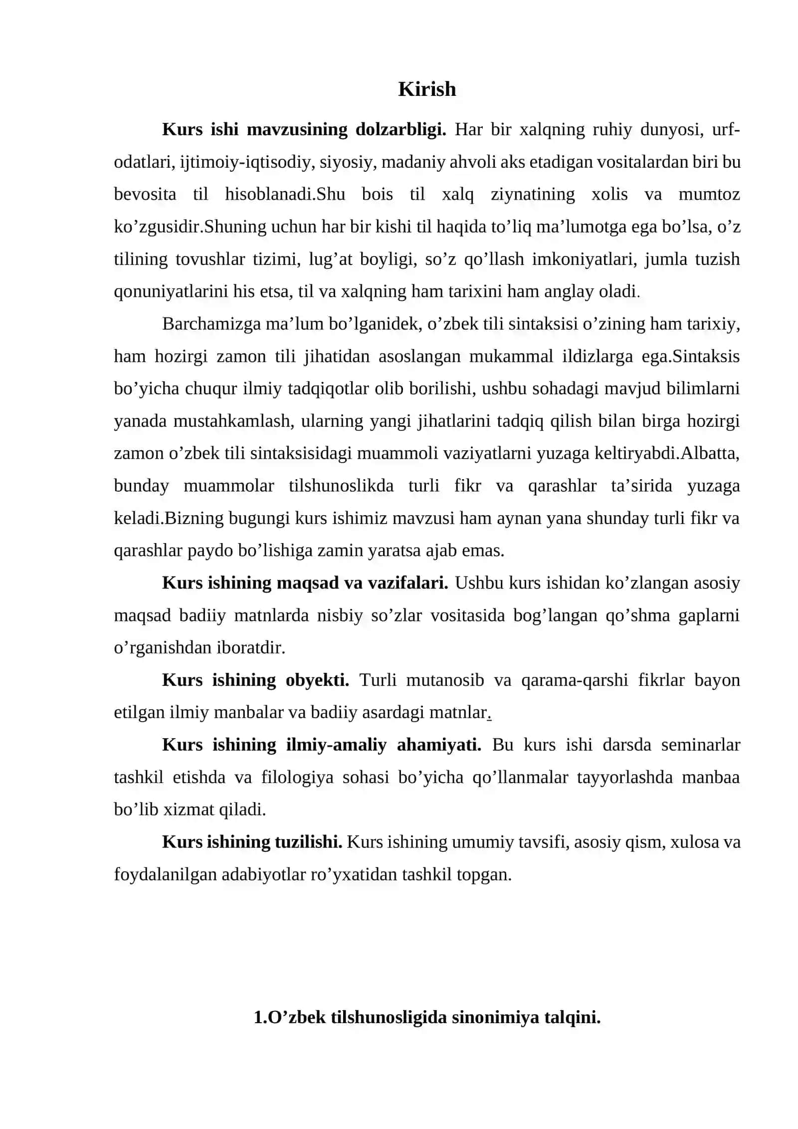 O'zbek tili ta'limi - Sinonimiya talqini 3