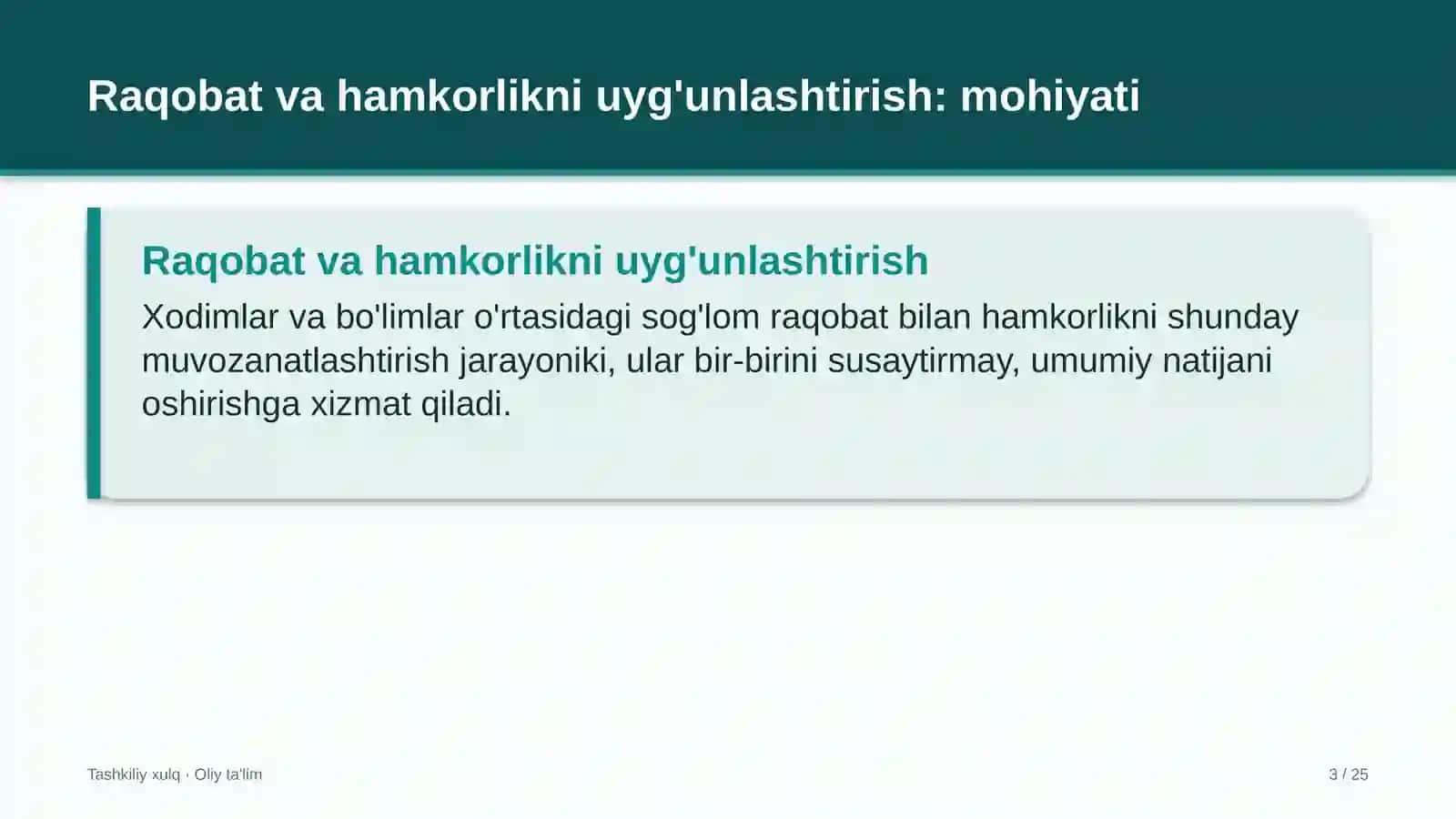 Favqulodda vaziyatlar xizmatida raqobat va hamkorlikni uyg'unlashtirish 3