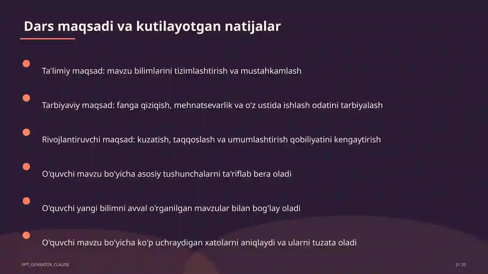 Sinf soati va tarbiyaviy tadbirlar 3