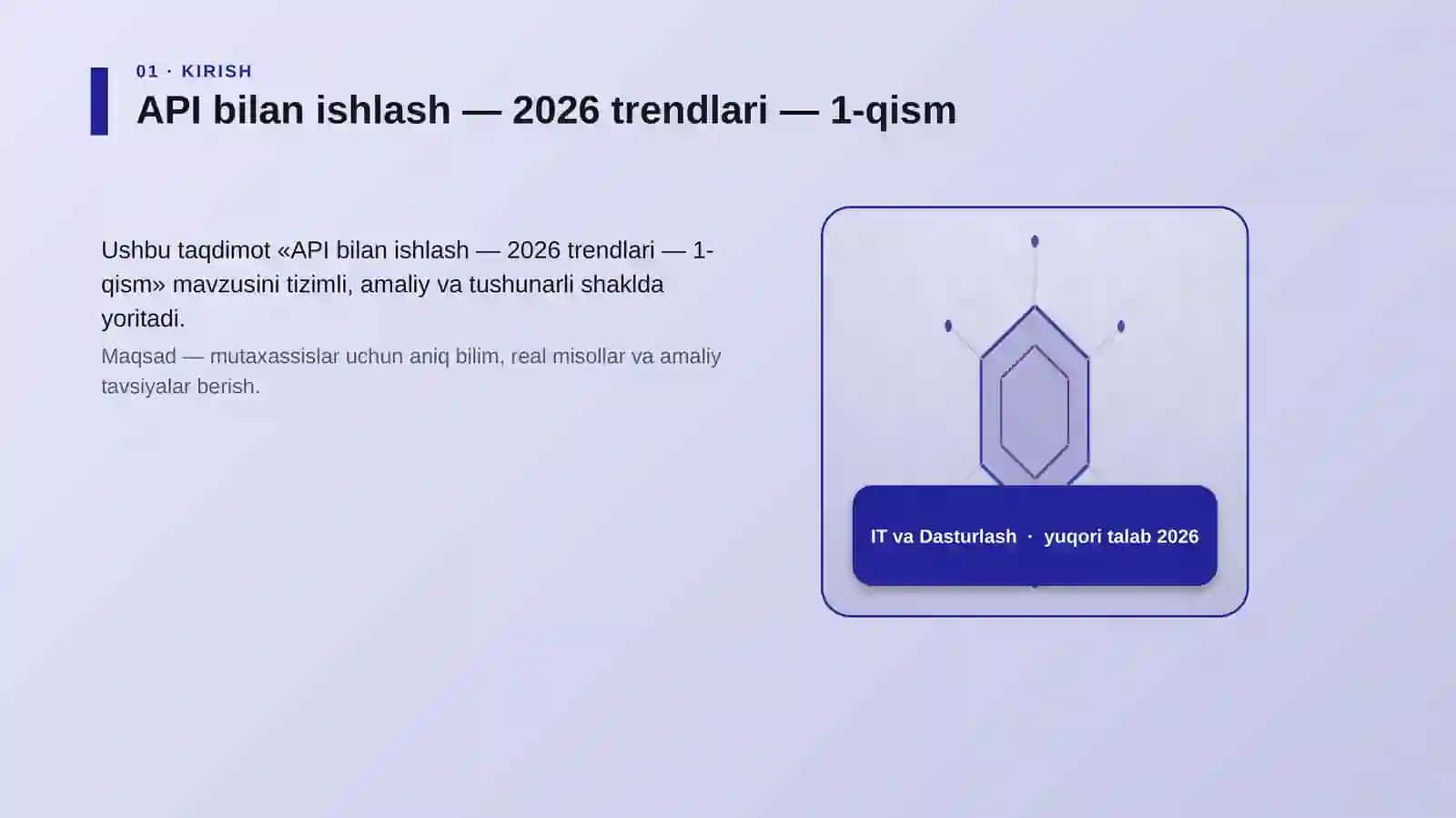 API bilan ishlash — 2026 trendlari — 1-qism 3