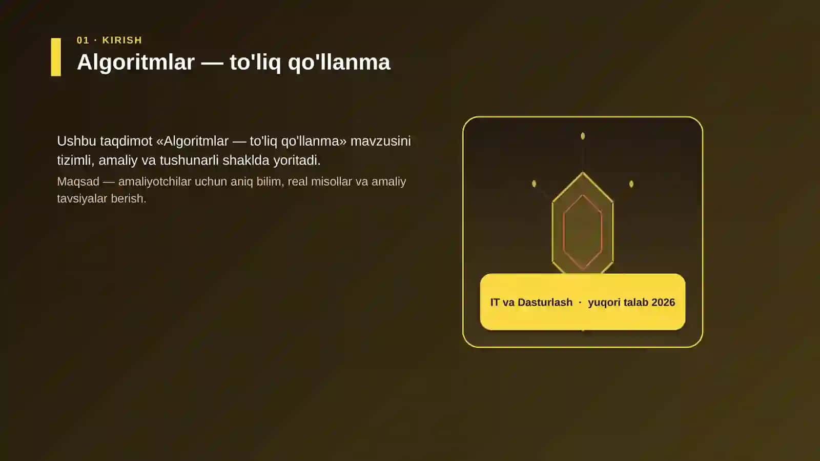 Algoritmlar — to'liq qo'llanma 3