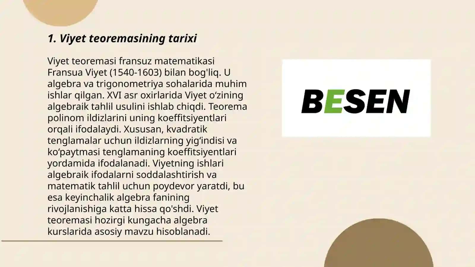 Viyet teoremasi 3