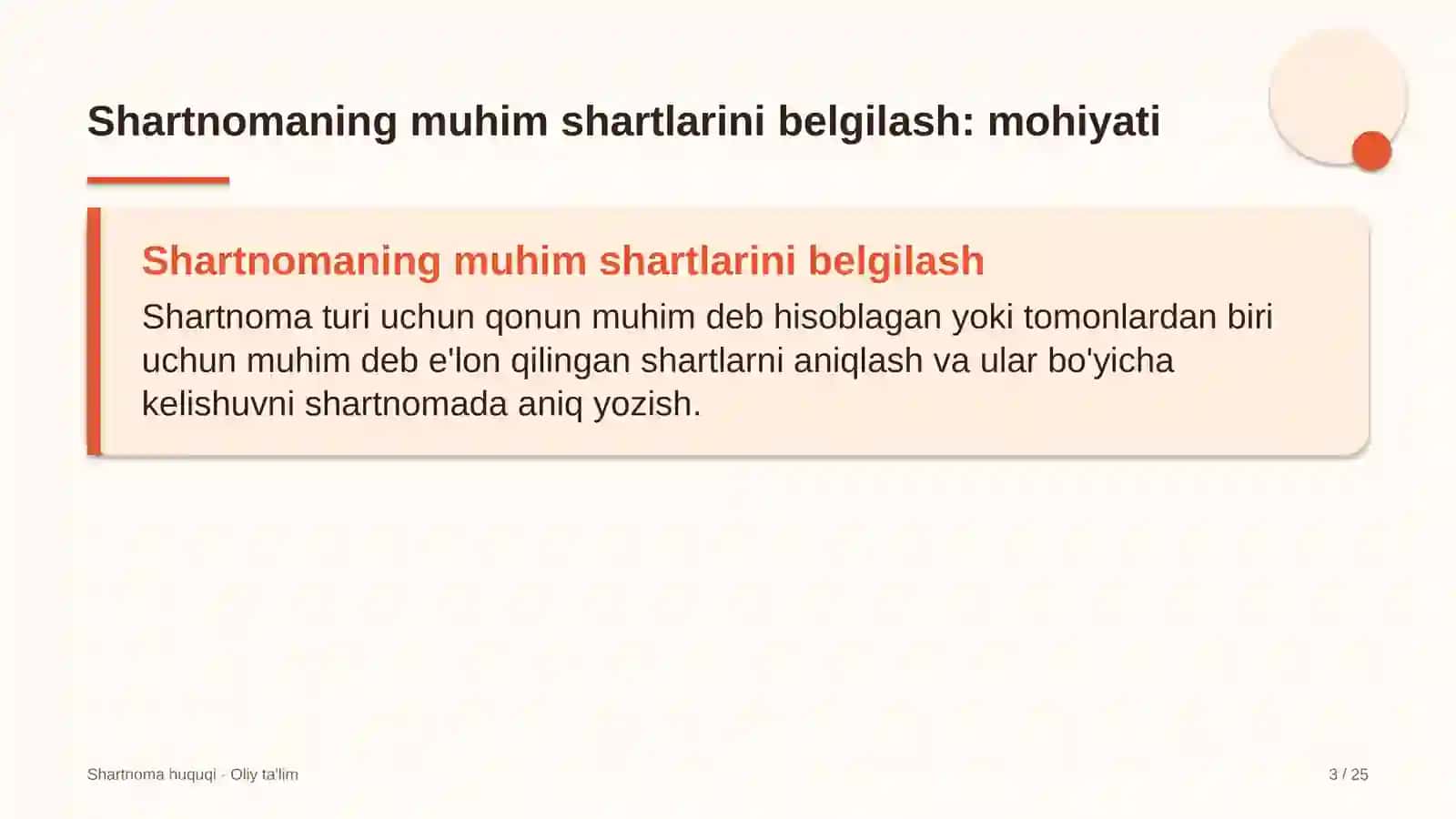 Loyiha institutlarida shartnomaning muhim shartlarini belgilash 3