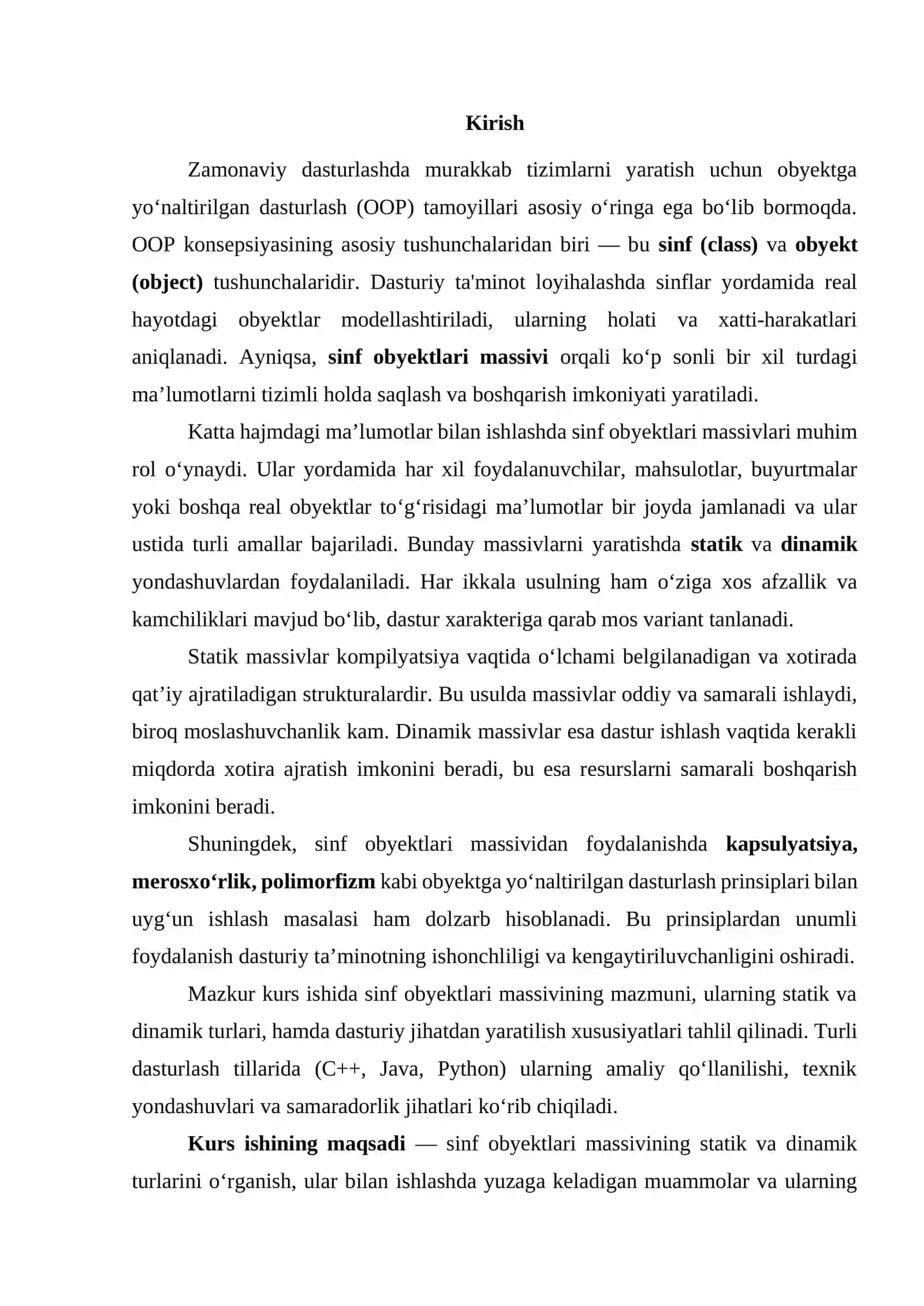60610100-Kompyuter ilmlari va dasturlash texnologiyalari ta’lim yo‘nalishi "DASTURLASH ASOSLARI" FANIDAN 3