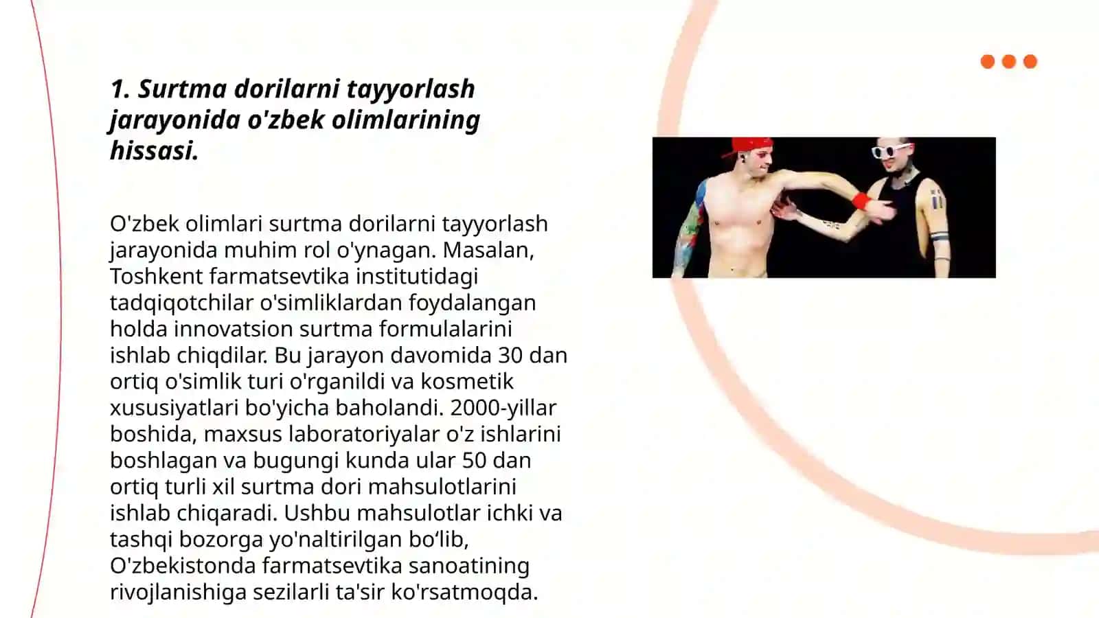 O'zbek olimlarining surtma dorilarni tayyorlash asoslari 3