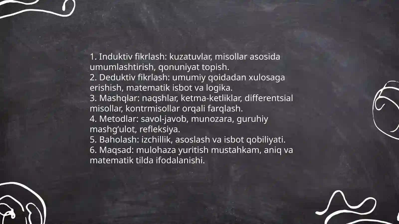 Matematika fanidan oʼquvchilarga boʻlgan dars materiallari 3