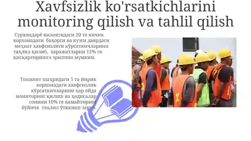 Xodimlarning xavfsiz faoliyatini tashkil qilish chora-tadbirlari 3