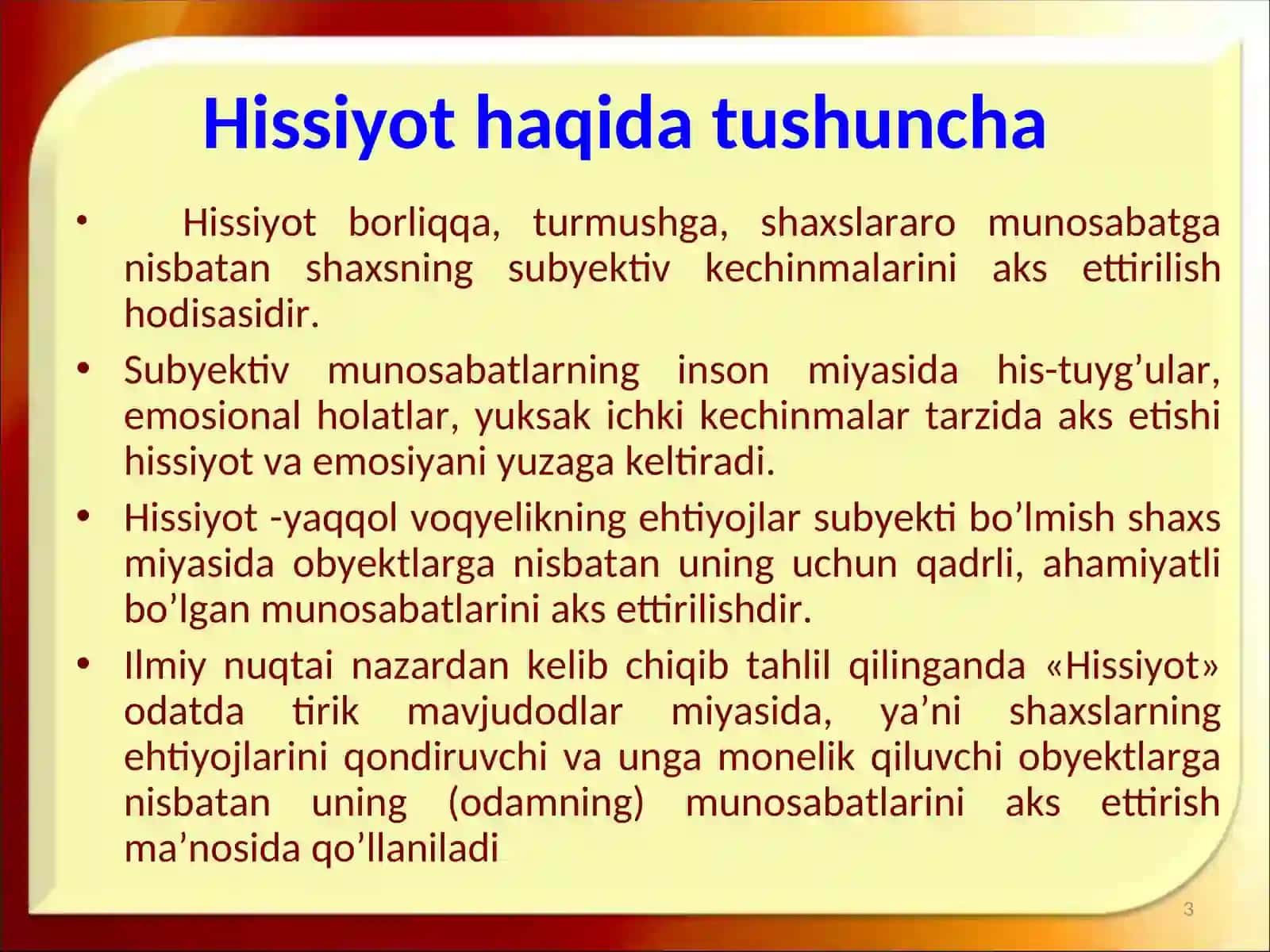 HISSIYOT 3