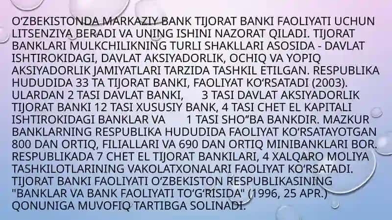 Tijoratbanklarining valyuta operatsiyalari 3