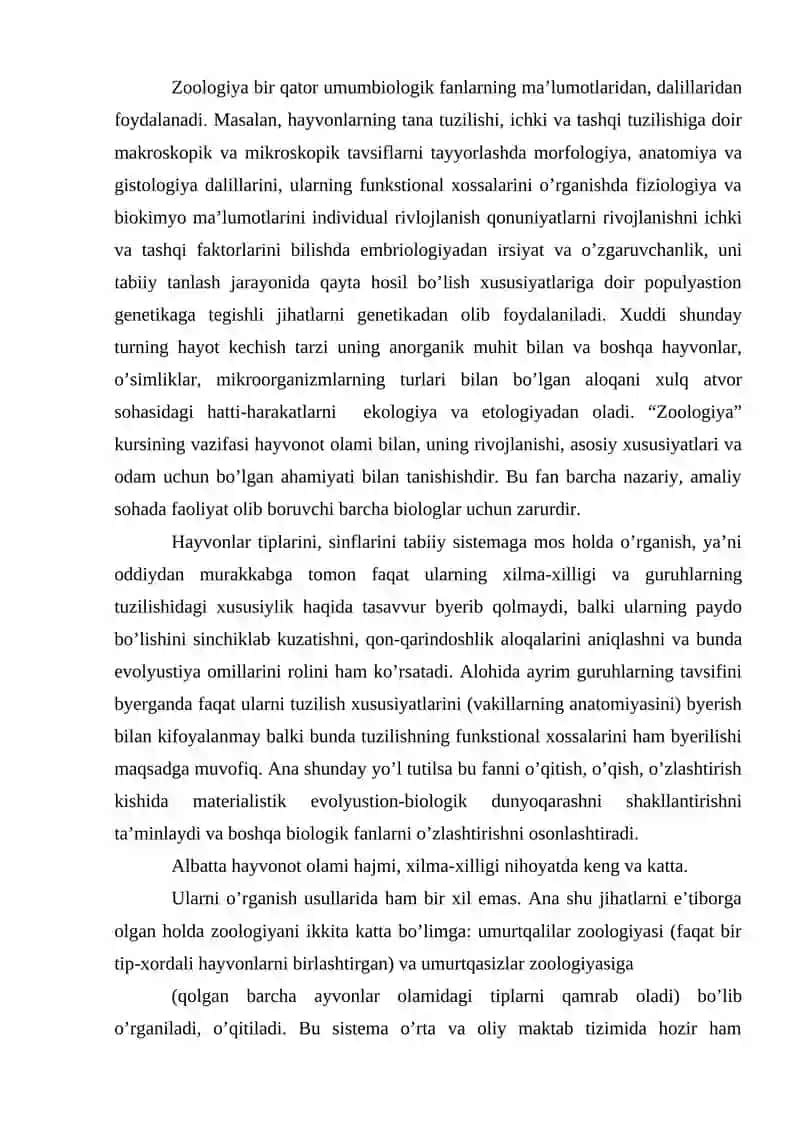 HOZIRZAMON QUSHLARINING SISTEMATIKASI VA TURKUMLANISHIGA QISQACHA TA'RIF VA TASNIF 3