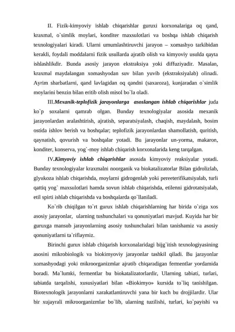 Oziq-ovqat texnologiyalarining fizik-kimyoviy asoslari 3